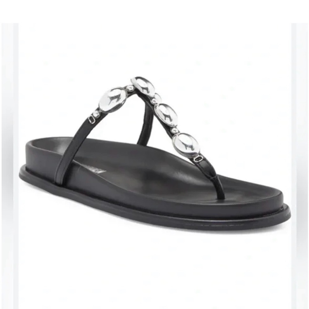 NWT Steve Madden Zaire Sandals with Metallic Accents
